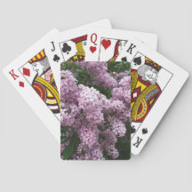 Lilac Flower Playing Cards