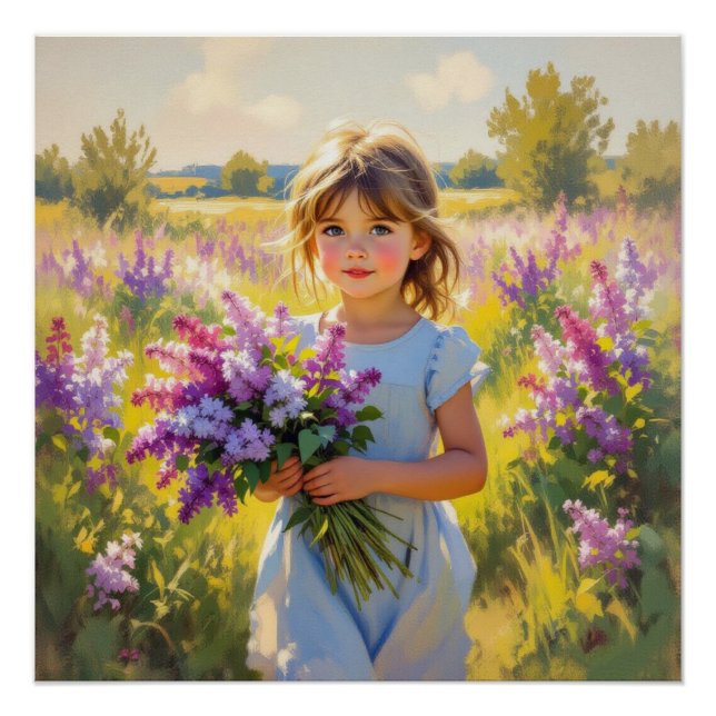 Lilac Flower Poster (Front)