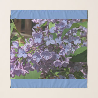lilac flower scarf