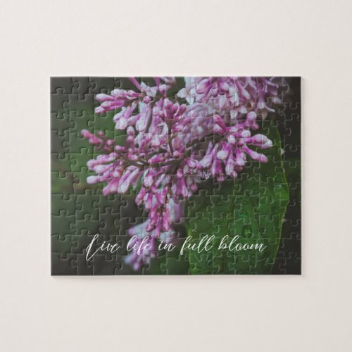 Lilac flowers after rain jigsaw puzzle