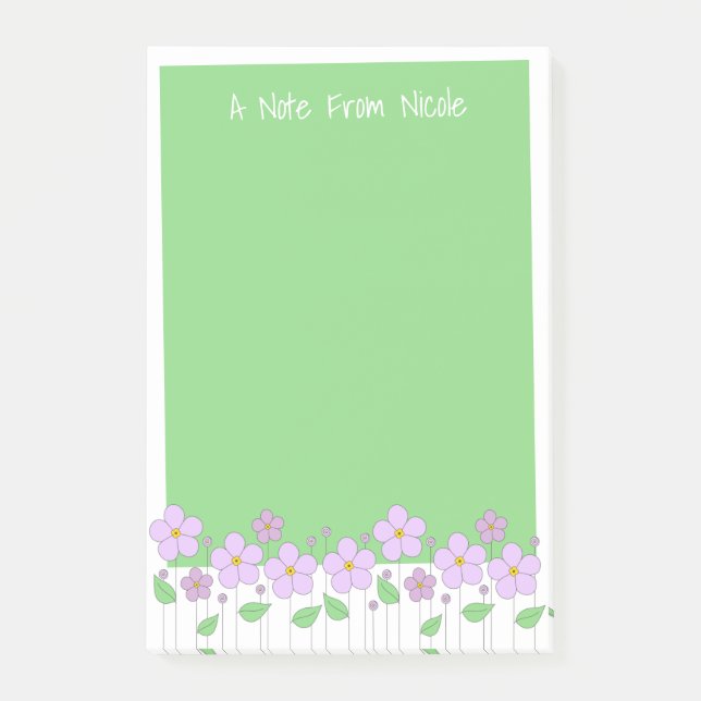 Lilac Flowers and Green Notes (Front)