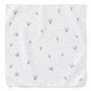 Lilac Flowers Bandana