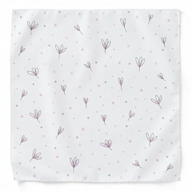 Lilac Flowers Bandana (Front)
