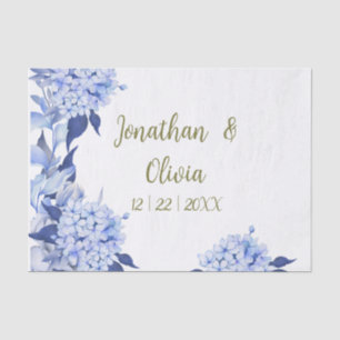 Lilac flowers blooming tissue paper