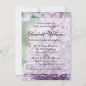 Lilac Flowers Bridal Shower Invitation (Front)