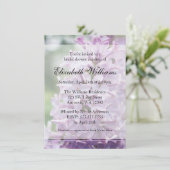 Lilac Flowers Bridal Shower Invitation (Standing Front)