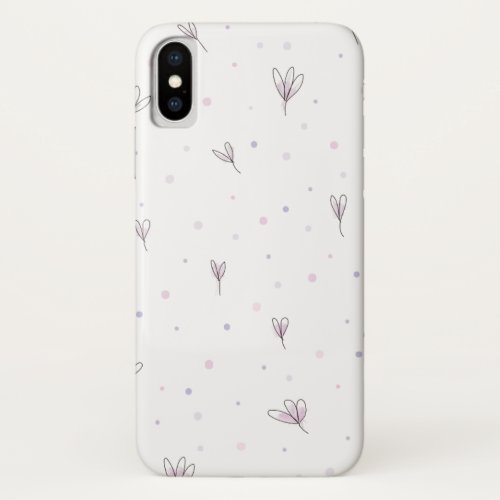 Lilac Flowers iPhone X Case