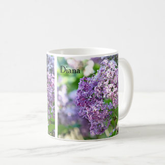 Lilac flowers coffee mug