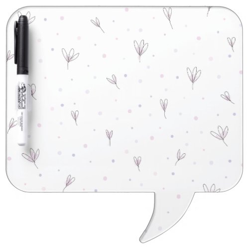Lilac Flowers Dry Erase Board