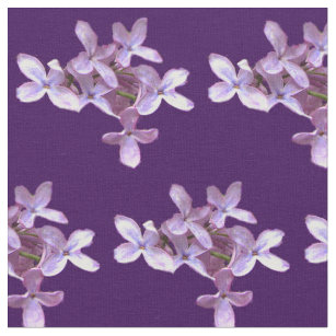 lilac flowers fabric zazzle