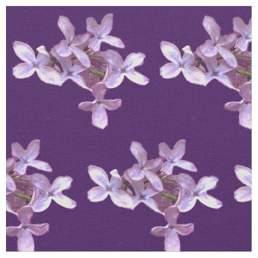 Lilac Flowers Fabric