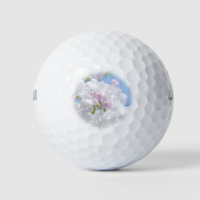 Lilac Flowers Golf Balls (Front)