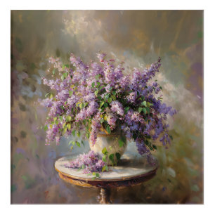 Lilac Flowers in Vase Acrylic Print