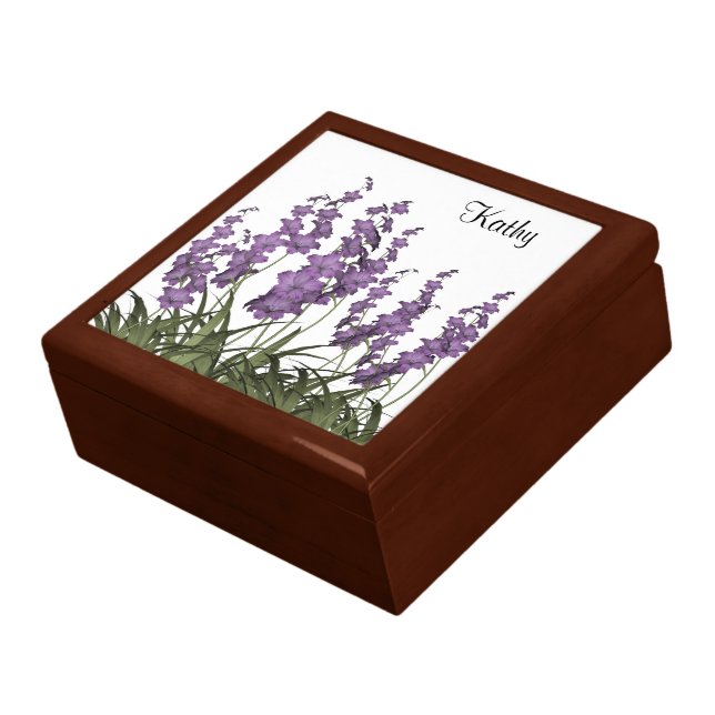 Lilac Flowers Keepsake Box (Side)
