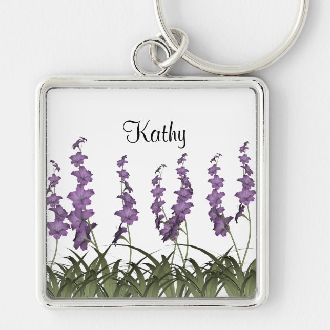 Lilac Flowers Keychain (Front)