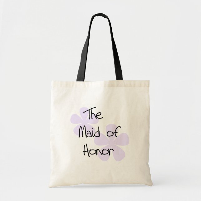 Lilac Flowers Maid of Honor Tote Bag (Front)