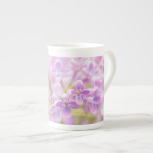 Lilac Flowers Mist Bone China Mug