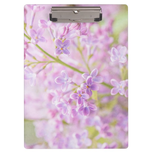 Lilac Flowers Mist Clipboard (Front)