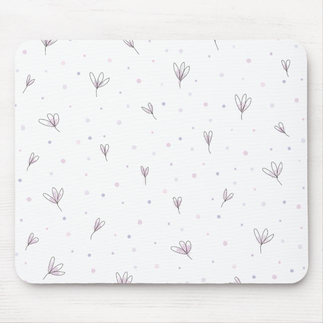 Lilac Flowers Mouse Pad (Front)