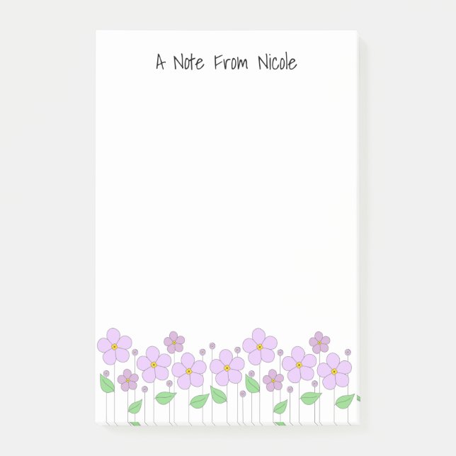 Lilac Flowers Notes (Front)