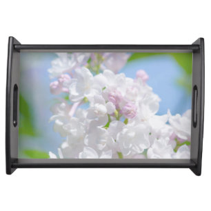 Lilac Flowers Serving Tray