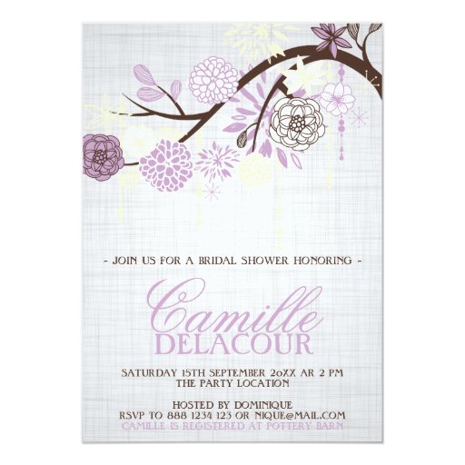 Shabby Chic Wedding Shower Invitations 6