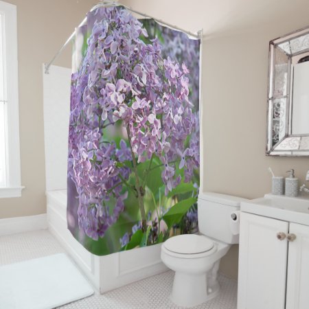 Lilac Flowers Shower Curtain