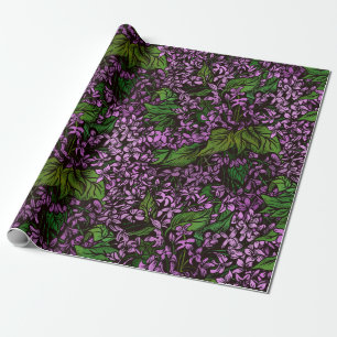 Lilac Flowers Wrapping Paper 