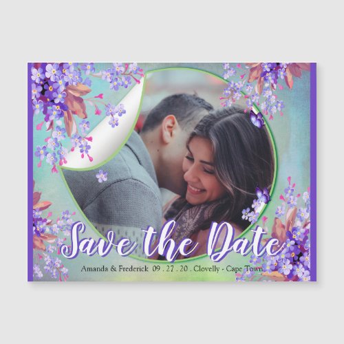 Lilac Forget_me_not Flower Save the dates