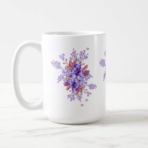 Lilac forget_me_not Flower Wedding Coffee Mug