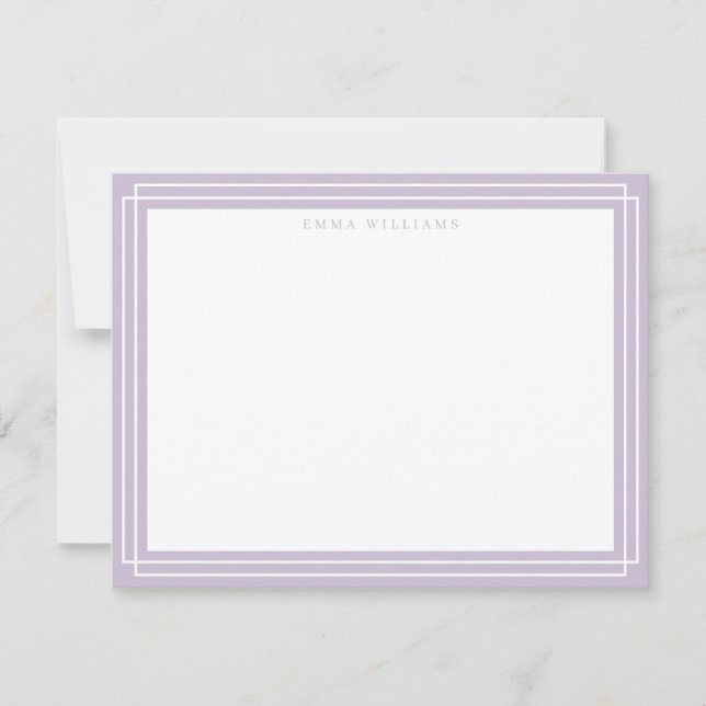 Lilac Frame Note Card (Front)
