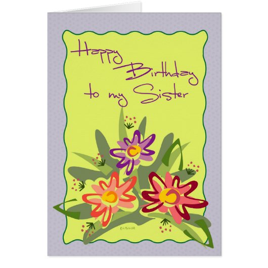 Lilac Framed Flowers-BDSis Cards (Front)