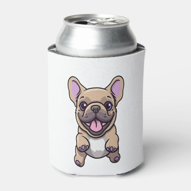 Lilac French Bulldog 9 Can Cooler (Can Front)