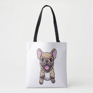 Lilac French Bulldog 9 Tote Bag