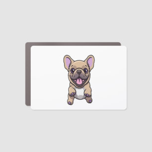 Lilac French Bulldog Car Magnet