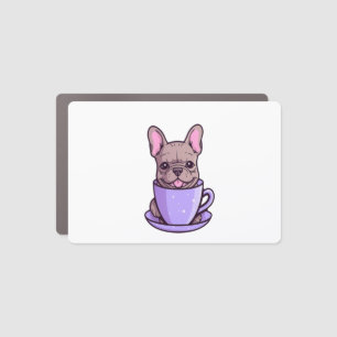 Lilac French Bulldog  Car Magnet
