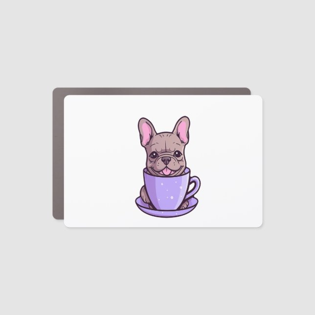 Lilac French Bulldog  Car Magnet (Front)