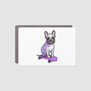 Lilac French Bulldog  Car Magnet