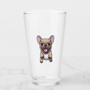 Lilac French Bulldog  Glass