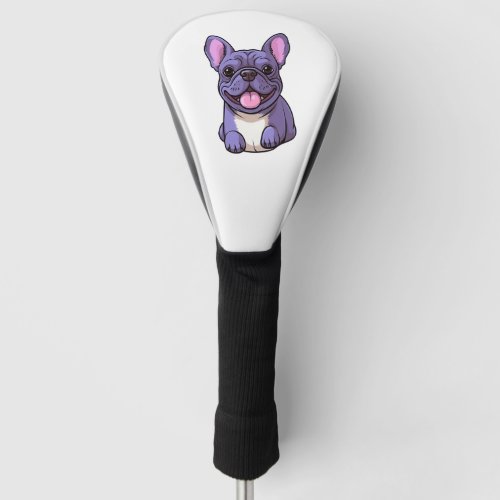 Lilac French Bulldog  Golf Head Cover