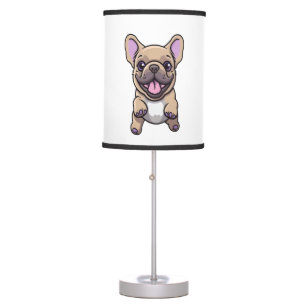 Lilac French Bulldog  Table Lamp