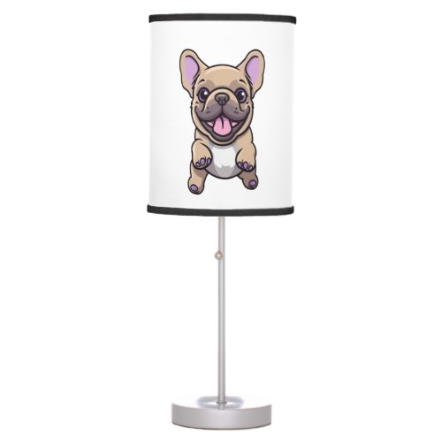 Lilac French Bulldog  Table Lamp