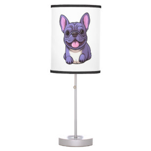 Lilac French Bulldog Table Lamp