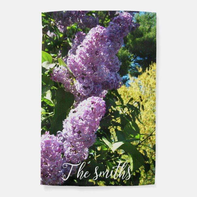 lilac garden flag (Front)