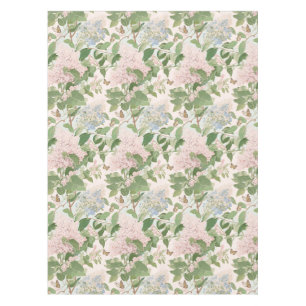 Lilac Garden with Butterflies, Pink and Sage Tablecloth