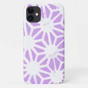 Lilac geometric pattern iPhone 11 case