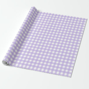 Lilac Gingham Wrapping Paper