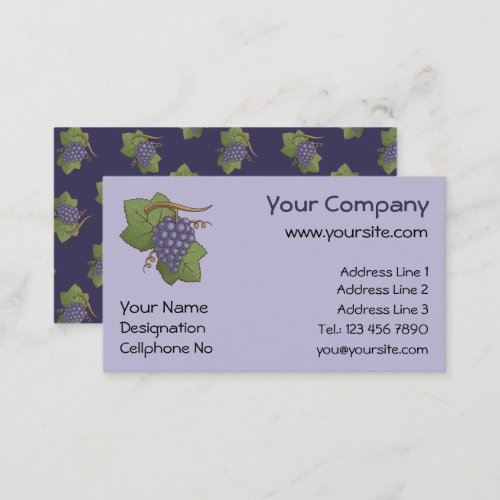 Lilac Grapes Business Card
