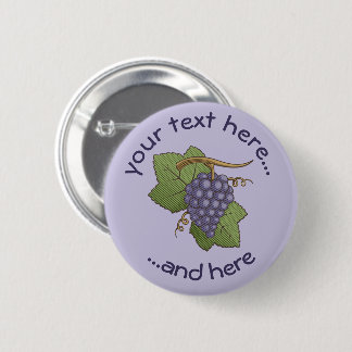 Lilac Grapes Button