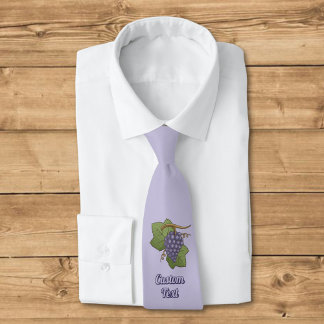 Lilac Grapes Neck Tie